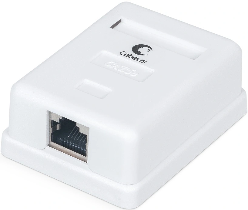 Розетка Cabeus WS-8P8C-CAT.5E-SH-1 комп. RJ45 кат.5E бронз. — фото 1