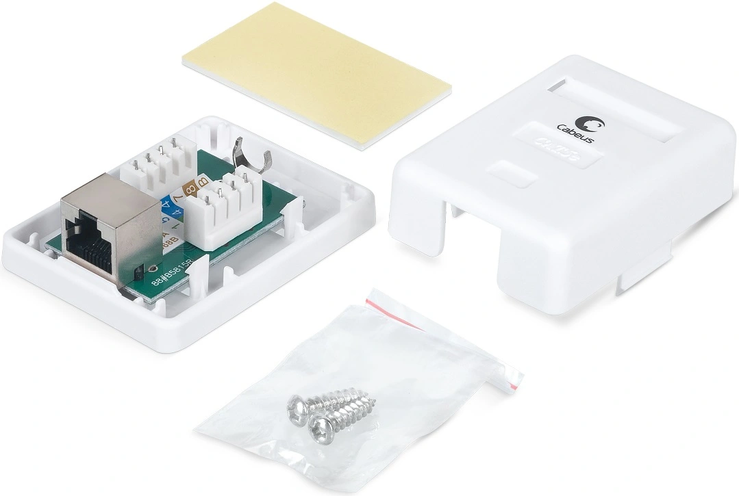 Розетка Cabeus WS-8P8C-CAT.5E-SH-1 комп. RJ45 кат.5E бронз. — миниатюра 2