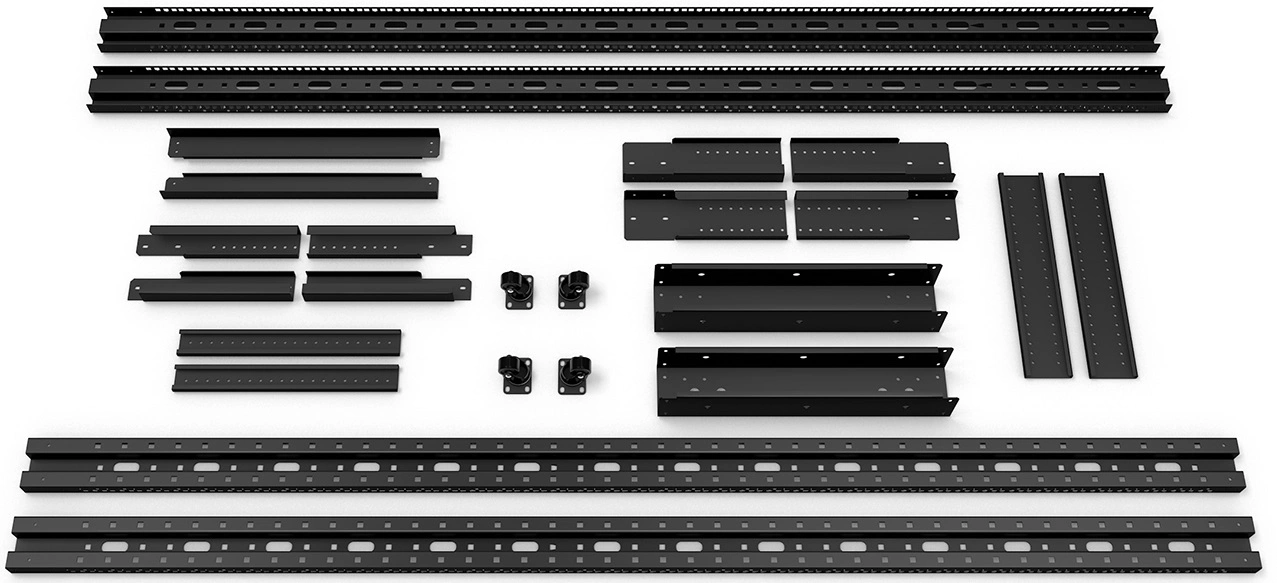 Стойка двухрамная Cabeus RA-47U-1000 RA-47U-1000-BK 47U 515ммx960мм 280кг черный — миниатюра 2