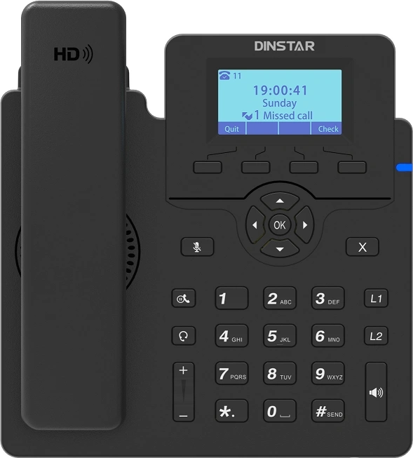 Телефон IP Dinstar C60GP черный — фото 1