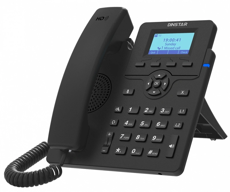 Телефон IP Dinstar C60GP черный — миниатюра 4