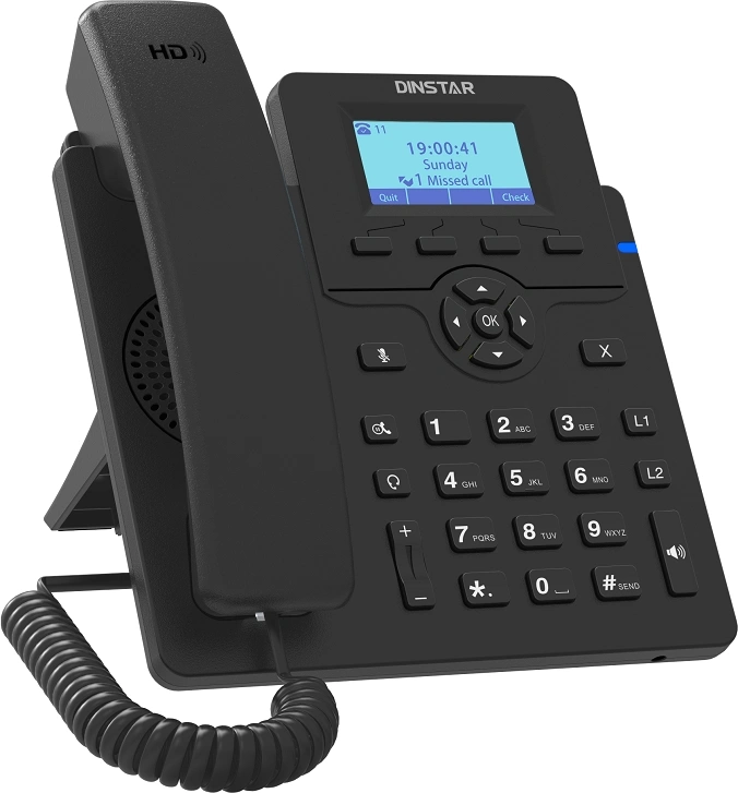 Телефон IP Dinstar C60GP черный — миниатюра 2