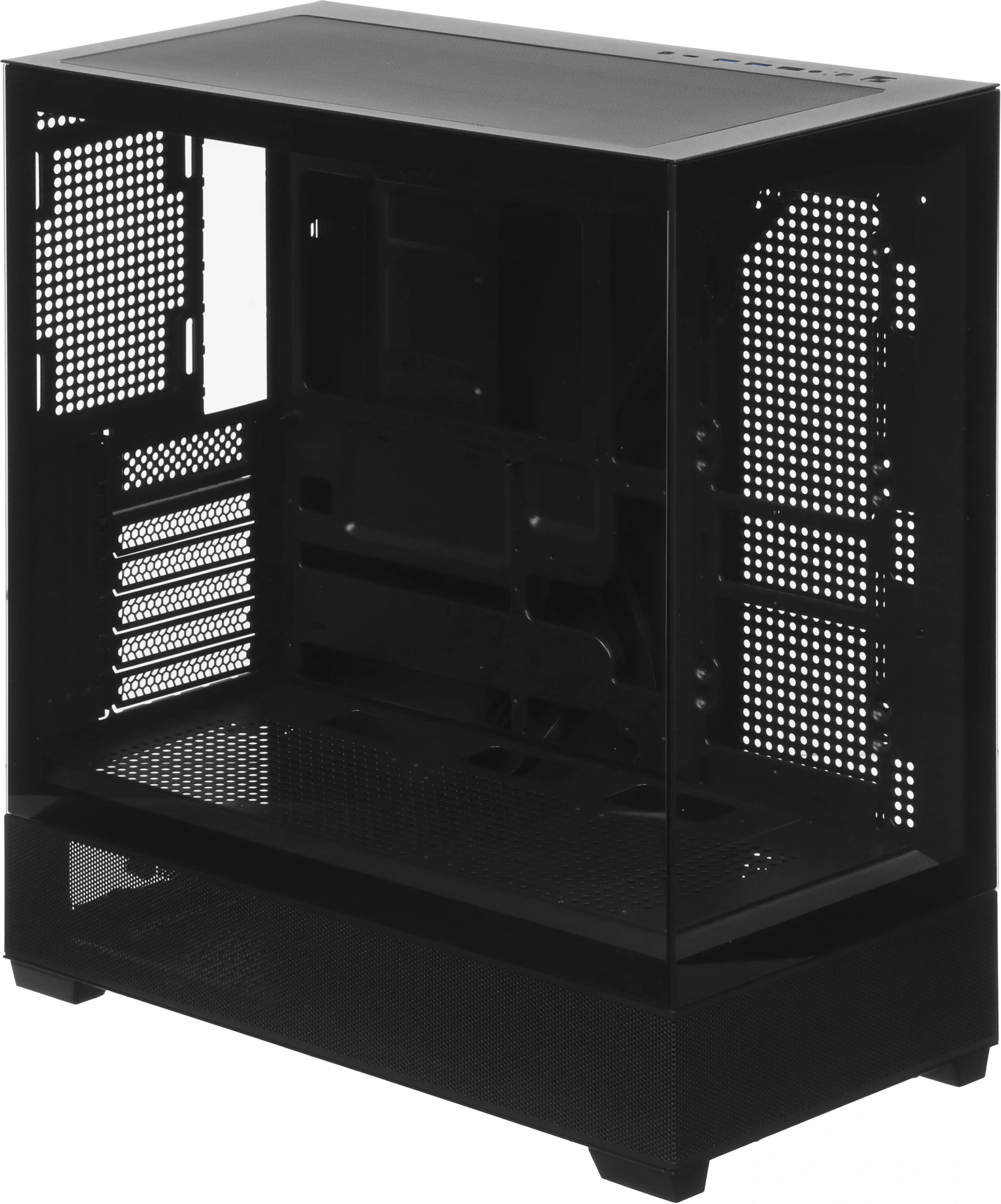 Корпус Accord ACC-ZA11B черный без БП ATX 10x120mm 1xUSB2.0 2xUSB3.0 audio bott PSU — миниатюра 10
