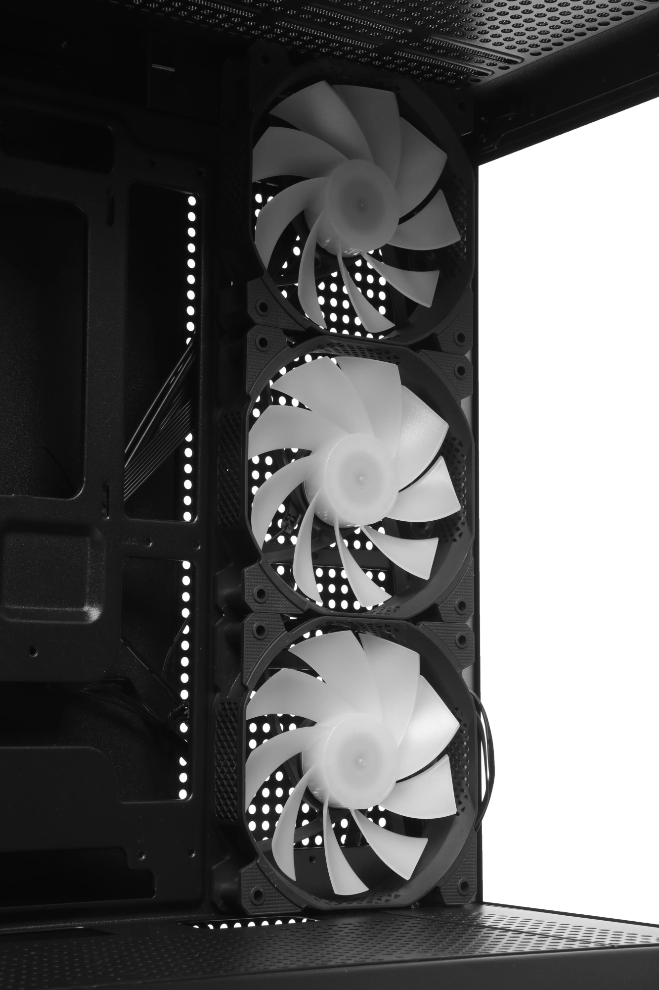 Корпус Accord ACC-ZA11B AR черный без БП ATX 3x120mm 1xUSB2.0 2xUSB3.0 audio bott PSU — миниатюра 13