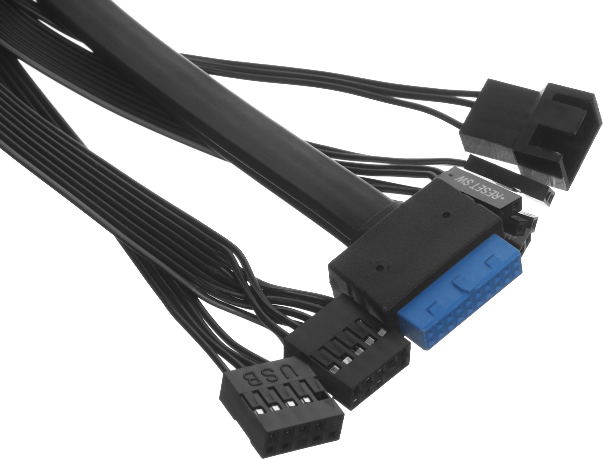 Корпус Accord ACC-ZA11B AR черный без БП ATX 3x120mm 1xUSB2.0 2xUSB3.0 audio bott PSU — миниатюра 18