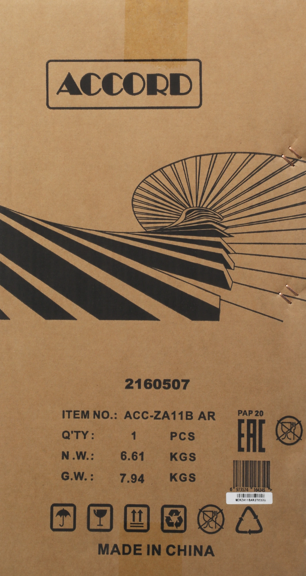 Корпус Accord ACC-ZA11B AR черный без БП ATX 3x120mm 1xUSB2.0 2xUSB3.0 audio bott PSU — миниатюра 2