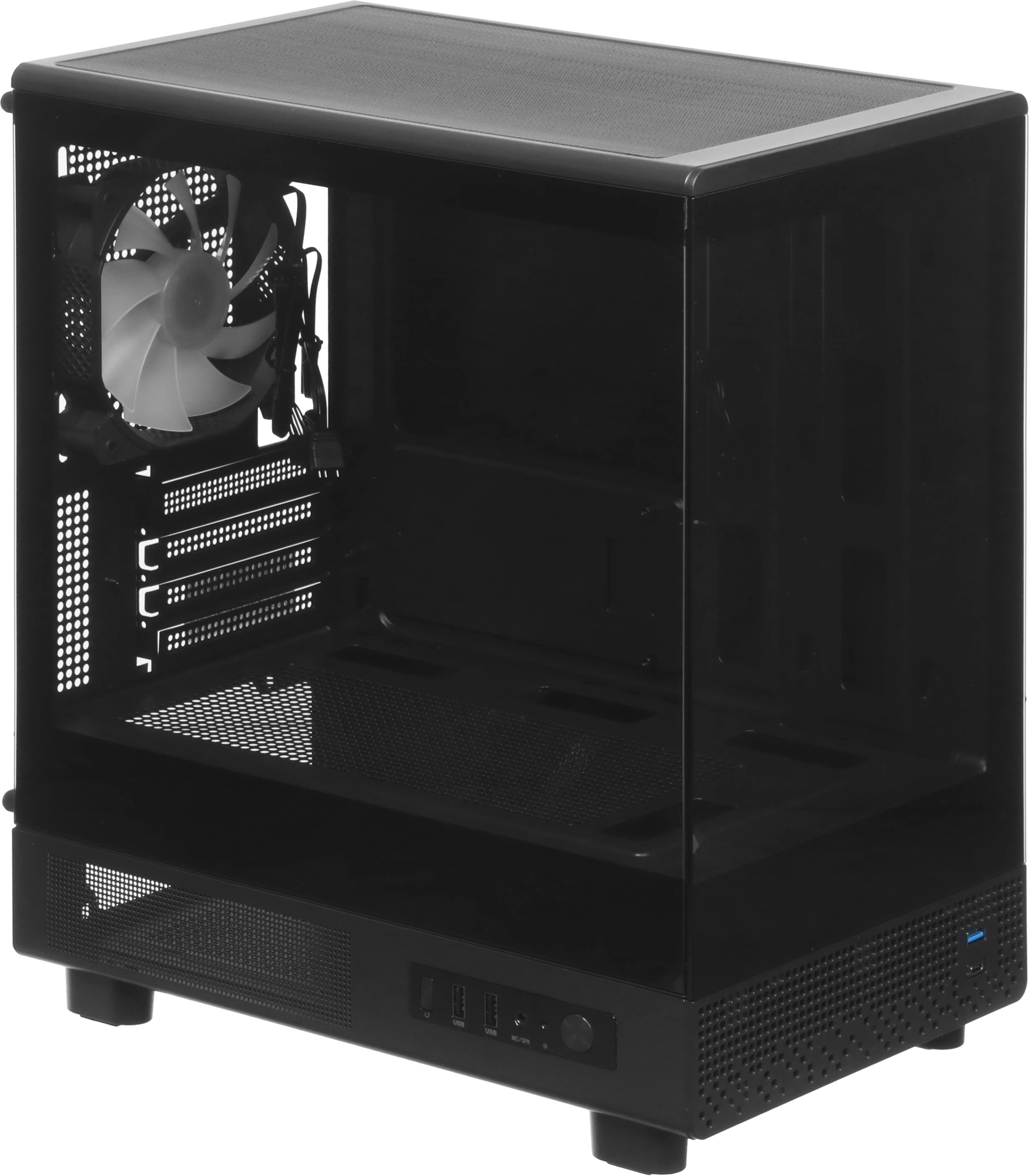 Корпус Accord ACC-ZM3B черный без БП mATX 4x120mm 2x140mm 2xUSB2.0 1xUSB3.0 audio bott PSU — миниатюра 9