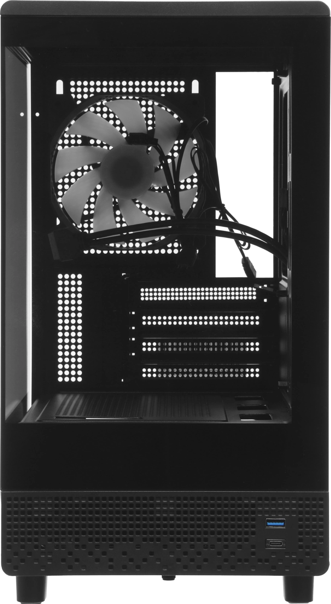 Корпус Accord ACC-ZM3B черный без БП mATX 4x120mm 2x140mm 2xUSB2.0 1xUSB3.0 audio bott PSU — миниатюра 3