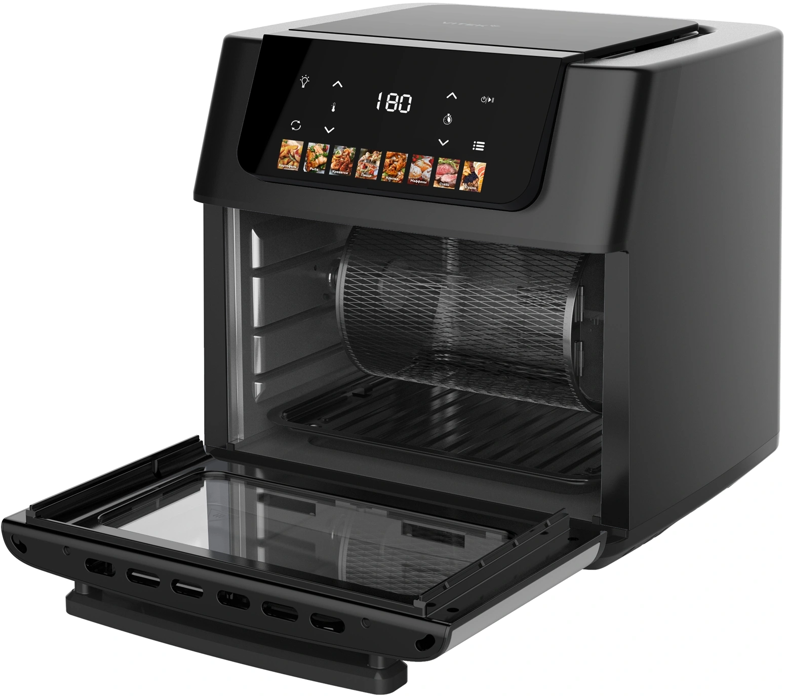 Аэрогриль Vitek VT-AF8801 16л 2100Вт черный — миниатюра 4