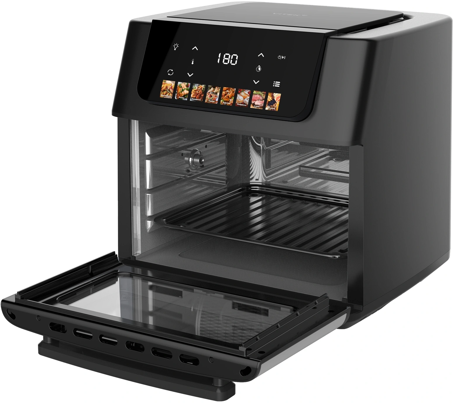 Аэрогриль Vitek VT-AF8801 16л 2100Вт черный — миниатюра 5