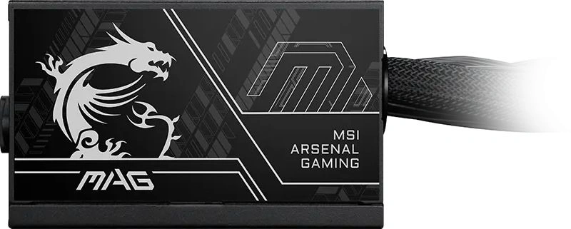 Блок питания MSI ATX 750W MAG A750BN PCIE5 II 80+ bronze (20+4pin) APFC 120mm fan 3xSATA RTL — миниатюра 4