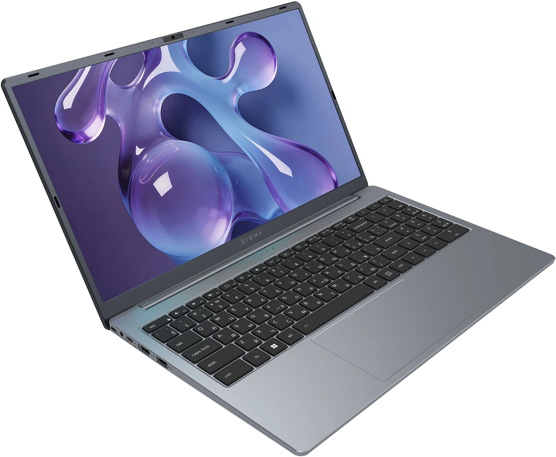 Ноутбук Digma Nova Ryzen 5 3500U 16Gb SSD512Gb AMD Radeon Vega 8 15.6" IPS FHD (1920x1080) Windows 11 Pro grey WiFi BT Cam 6000mAh (DN15R5-ADXW13) — миниатюра 3