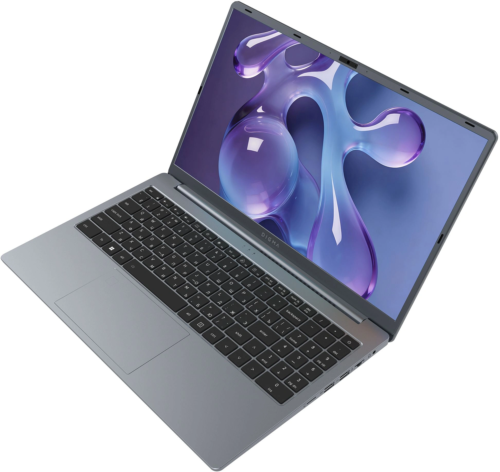 Ноутбук Digma Nova Ryzen 5 3500U 16Gb SSD512Gb AMD Radeon Vega 8 15.6" IPS FHD (1920x1080) Windows 11 Pro grey WiFi BT Cam 6000mAh (DN15R5-ADXW13) — миниатюра 4