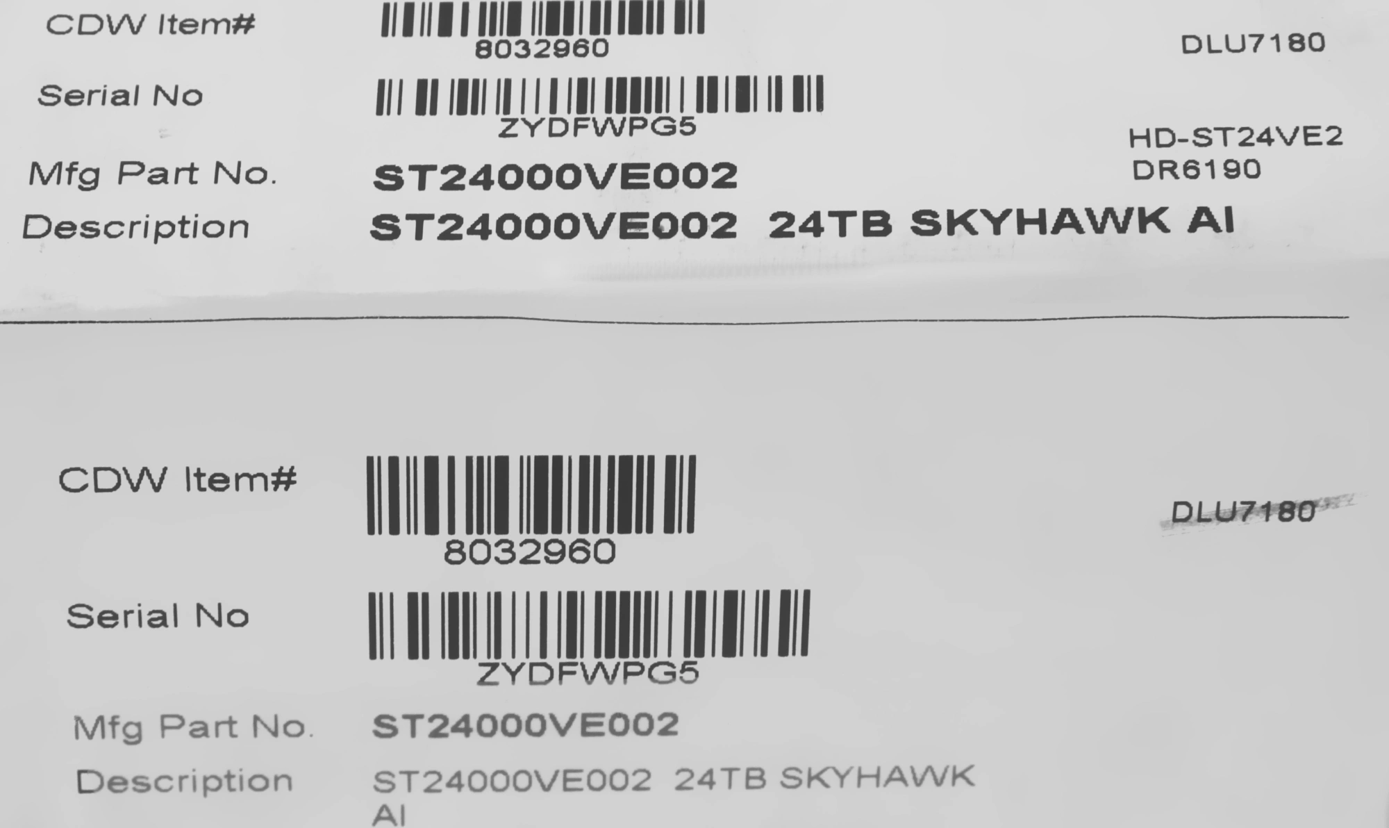 Жесткий диск Seagate SATA-III 24TB ST24000VE002 SkyHawkAI 512E (7200rpm) 512Mb 3.5" — миниатюра 6
