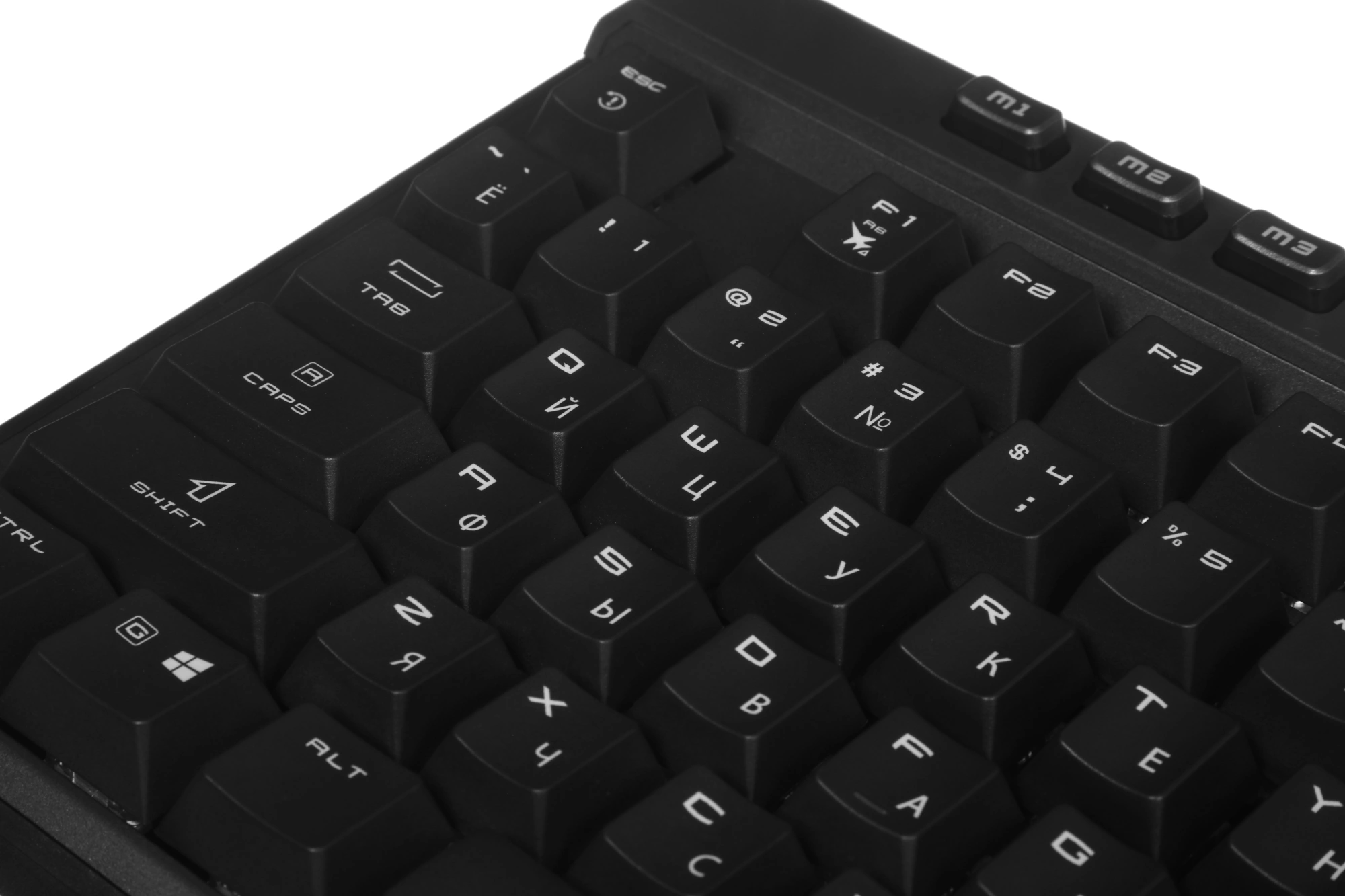 Клавиатура MSI STRIKE Pro W Silent механическая серый/черный USB беспроводная BT/Radio Multimedia for gamer LED (подставка для запястий) (S11-43RU210-CLA) кабель 2м — миниатюра 10