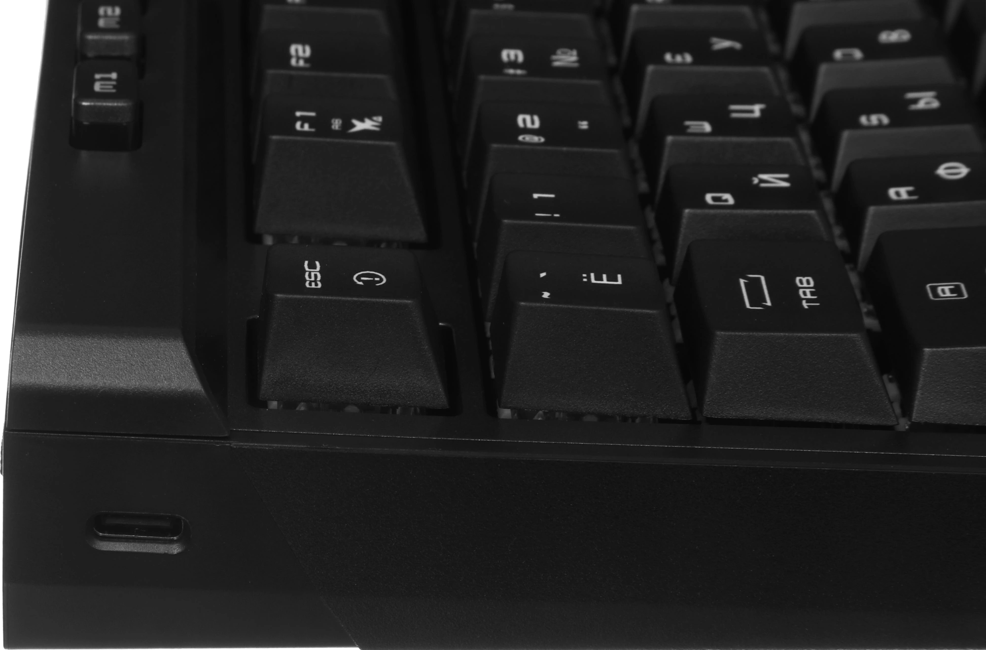 Клавиатура MSI STRIKE Pro W Silent механическая серый/черный USB беспроводная BT/Radio Multimedia for gamer LED (подставка для запястий) (S11-43RU210-CLA) кабель 2м — миниатюра 16