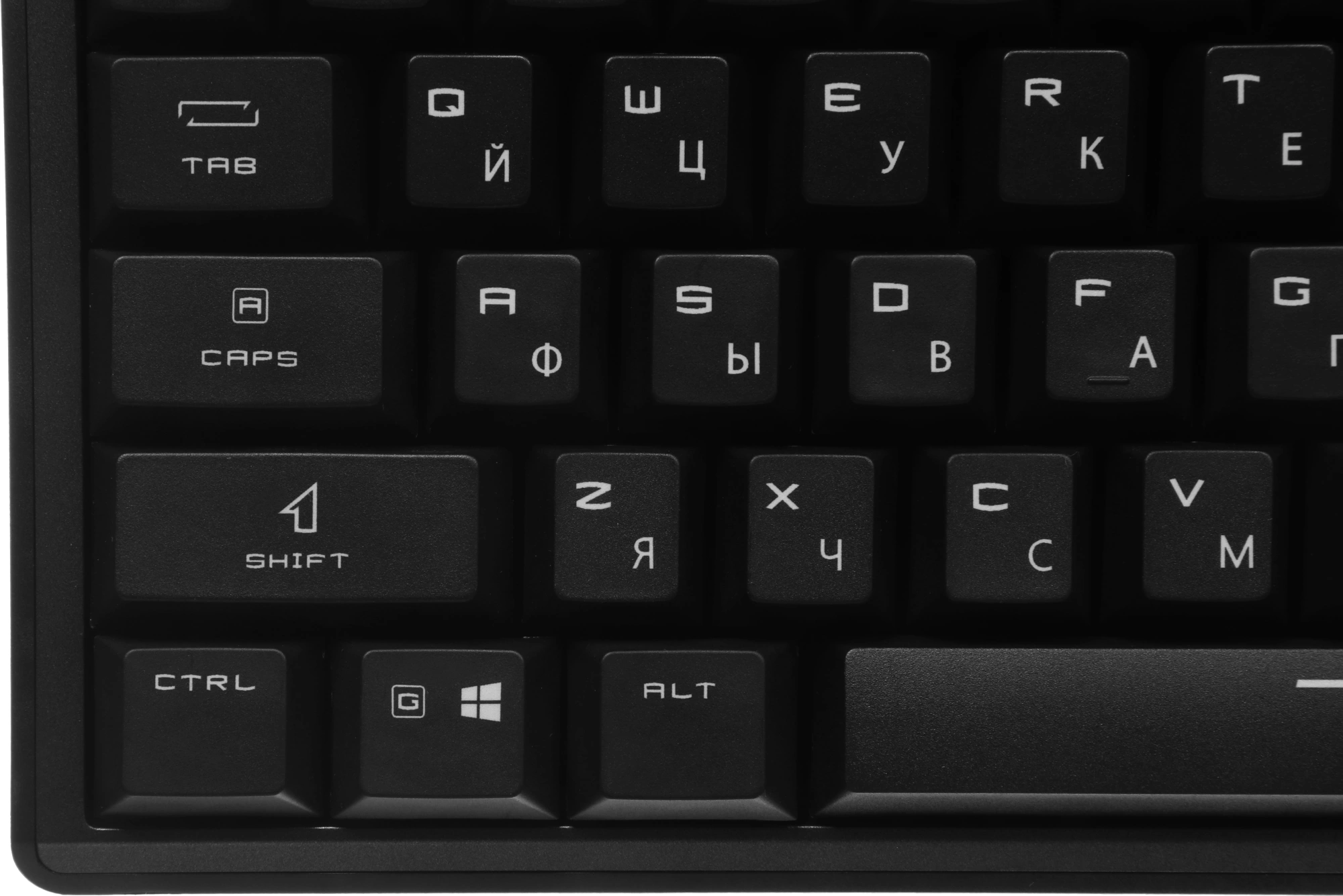 Клавиатура MSI STRIKE Pro W Silent механическая серый/черный USB беспроводная BT/Radio Multimedia for gamer LED (подставка для запястий) (S11-43RU210-CLA) кабель 2м — миниатюра 20