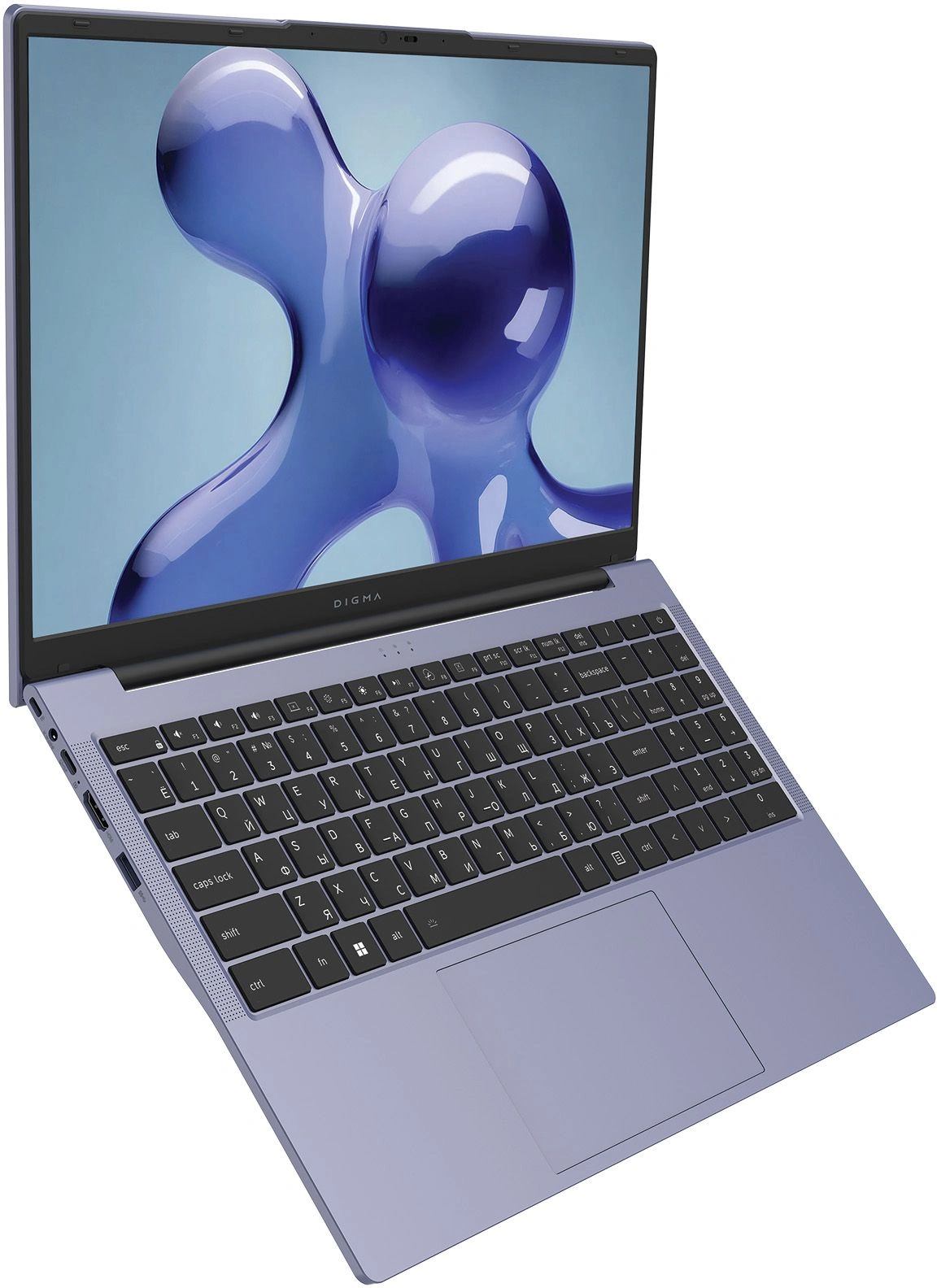 Ноутбук Digma Echo Athlon Gold 3150C 8Gb SSD256Gb AMD Radeon Graphics 15.6" IPS FHD (1920x1080) Windows 11 Pro dk.grey WiFi BT Cam 5000mAh (DN15A3-8CXW01) — миниатюра 5