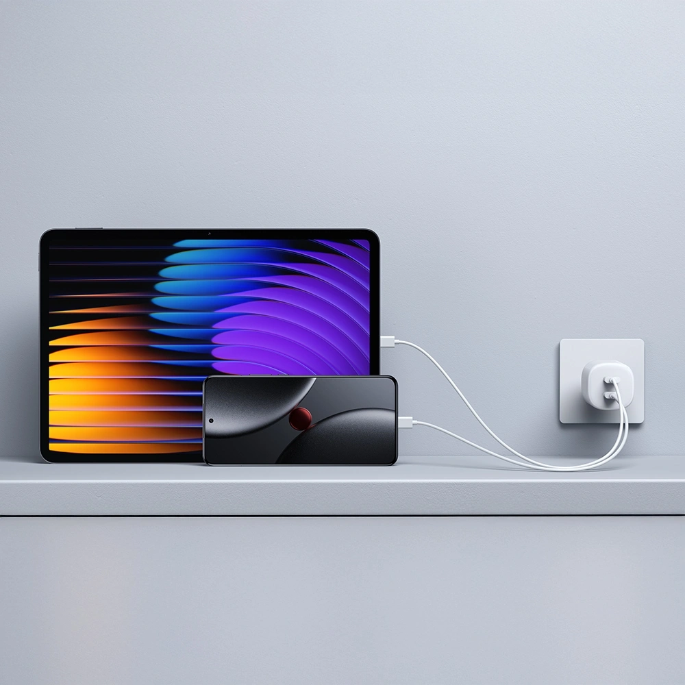 Сетевое зар./устр. Xiaomi Nano Turbo Charging 45W 4.1A+3A+2.25A (PD+QC) 2xUSB type-C универсальное белый (BHR087OEU) — миниатюра 2