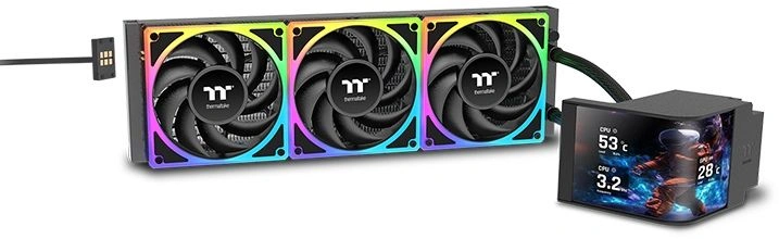 Кулер Thermaltake CL-W453-PL12SW-A, MAGCurve 360 Ultra ARGB, 3×12см