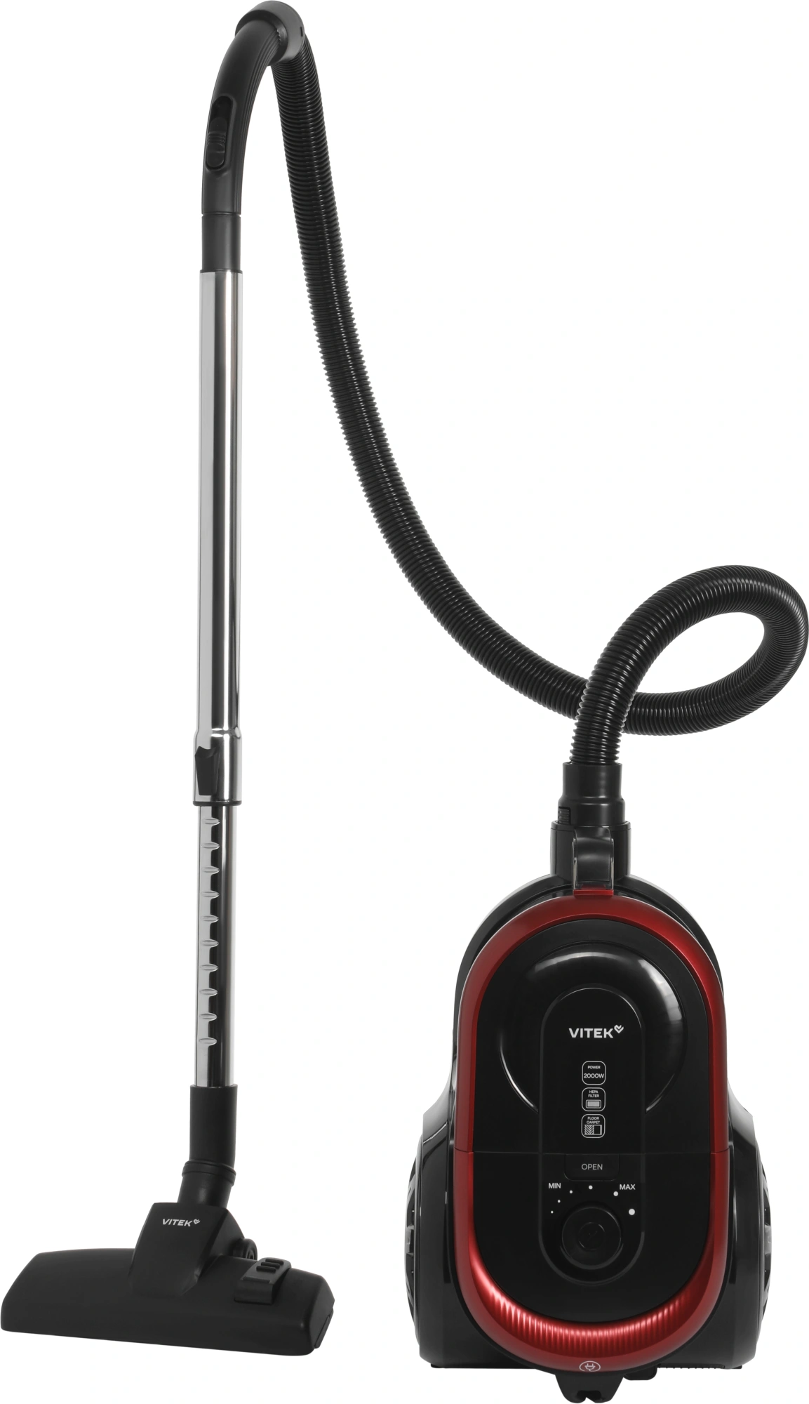Пылесос Vitek VT-CV1880 2000Вт черный/красный — фото 1