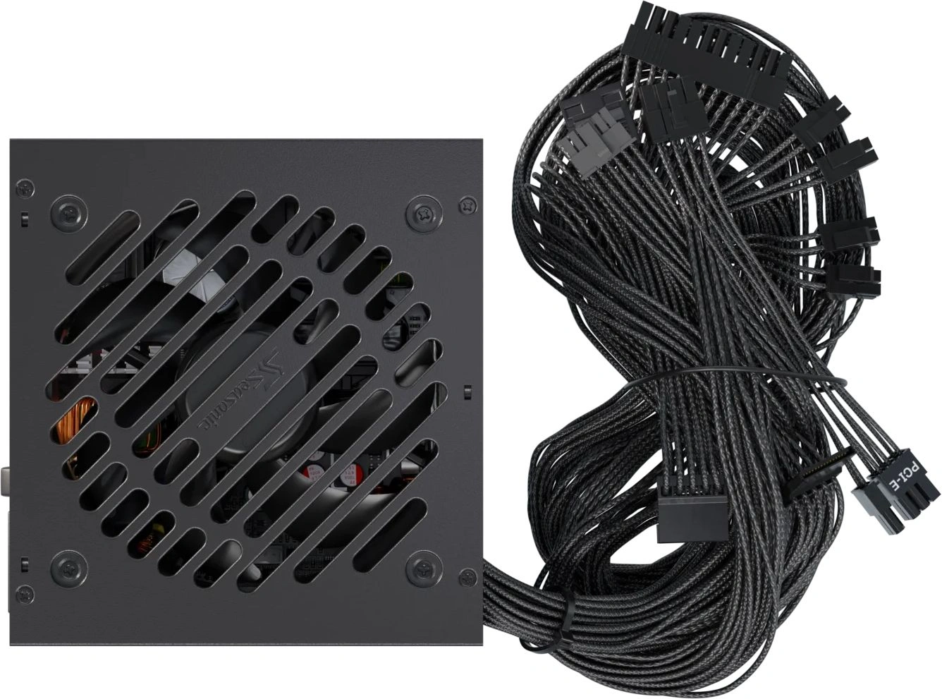 Блок питания Seasonic ATX 750W Core V2 GC-750 80+ gold (20+4pin) APFC 120mm fan 2xSATA RTL — миниатюра 5