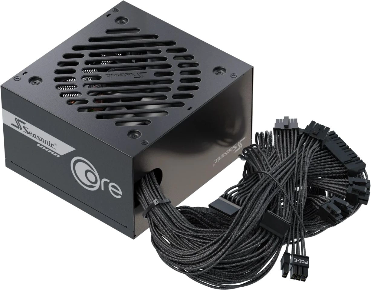 Блок питания Seasonic ATX 750W Core V2 GC-750 80+ gold (20+4pin) APFC 120mm fan 2xSATA RTL — миниатюра 6