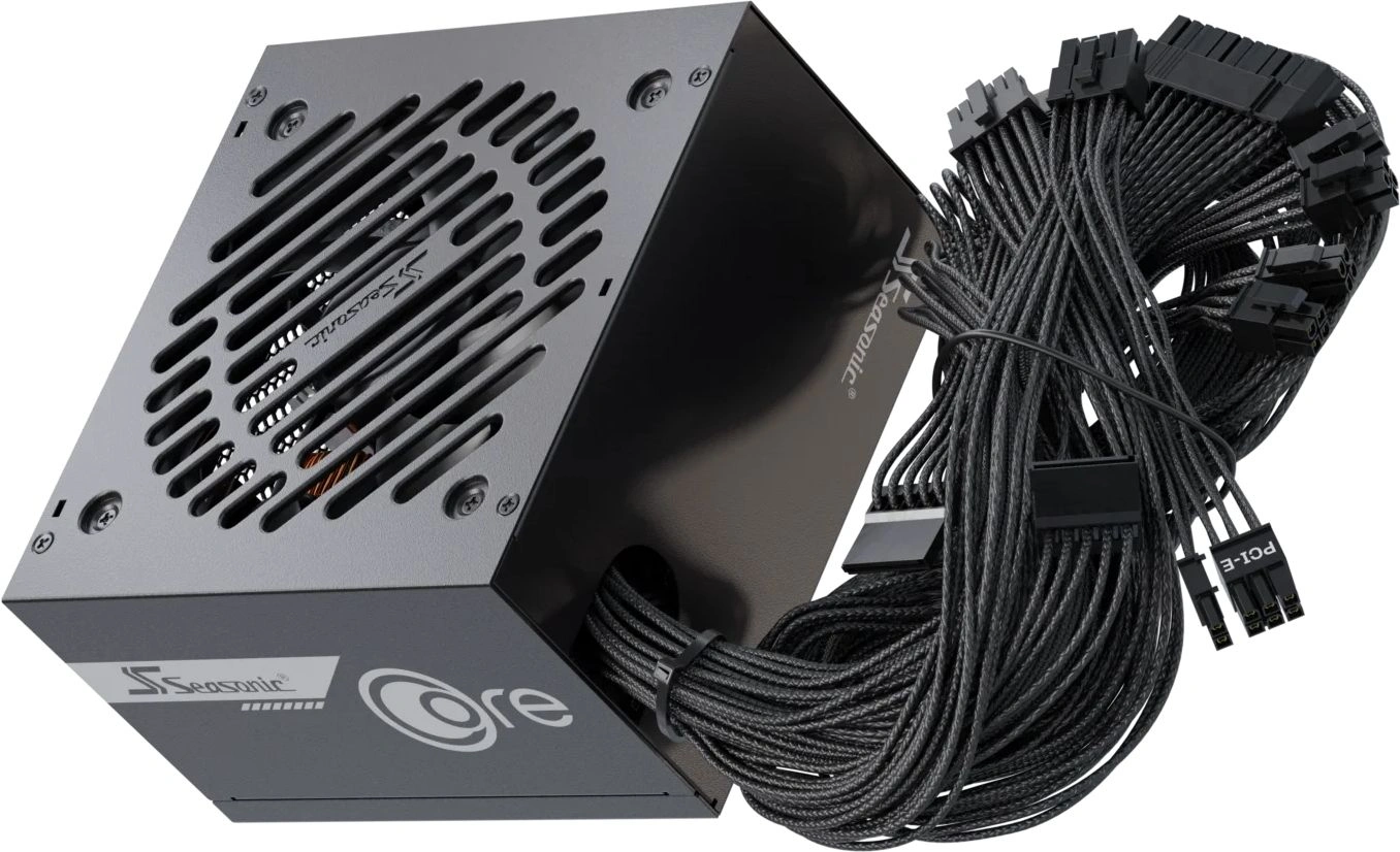 Блок питания Seasonic ATX 850W Core V2 GC-850 80+ gold (20+4pin) APFC 120mm fan 2xSATA RTL — миниатюра 7