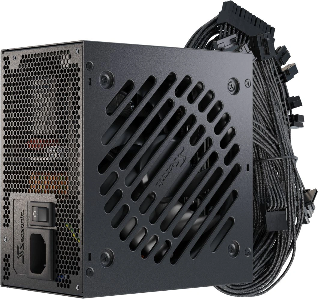 Блок питания Seasonic ATX 850W Core V2 GC-850 80+ gold (20+4pin) APFC 120mm fan 2xSATA RTL — миниатюра 13