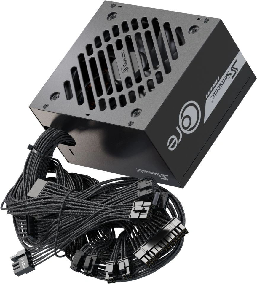 Блок питания Seasonic ATX 850W Core V2 GC-850 80+ gold (20+4pin) APFC 120mm fan 2xSATA RTL — миниатюра 14