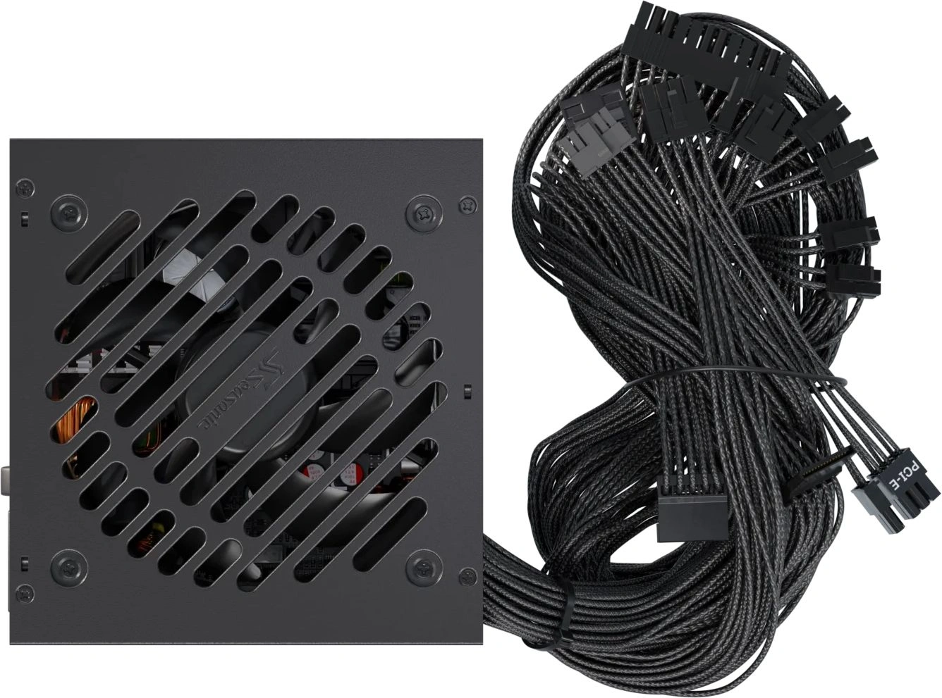 Блок питания Seasonic ATX 850W Core V2 BC-850 80+ bronze (20+4pin) APFC 120mm fan 2xSATA RTL — миниатюра 5