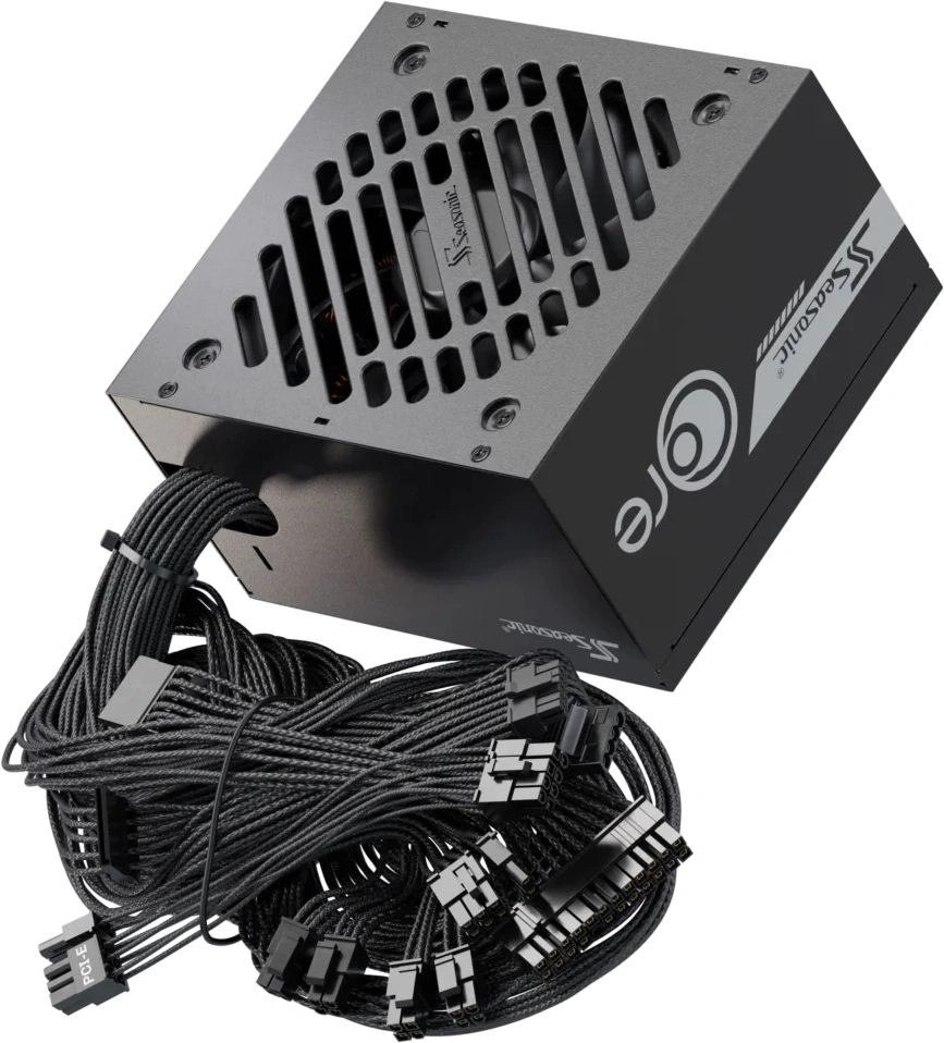 Блок питания Seasonic ATX 850W Core V2 BC-850 80+ bronze (20+4pin) APFC 120mm fan 2xSATA RTL — миниатюра 11