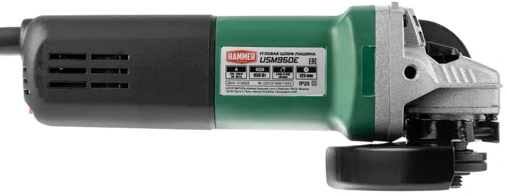 Углошлифовальная машина Hammer USM950E 950Вт 12000об/мин рез.шпин.:M14 d=125мм (839358) — миниатюра 3