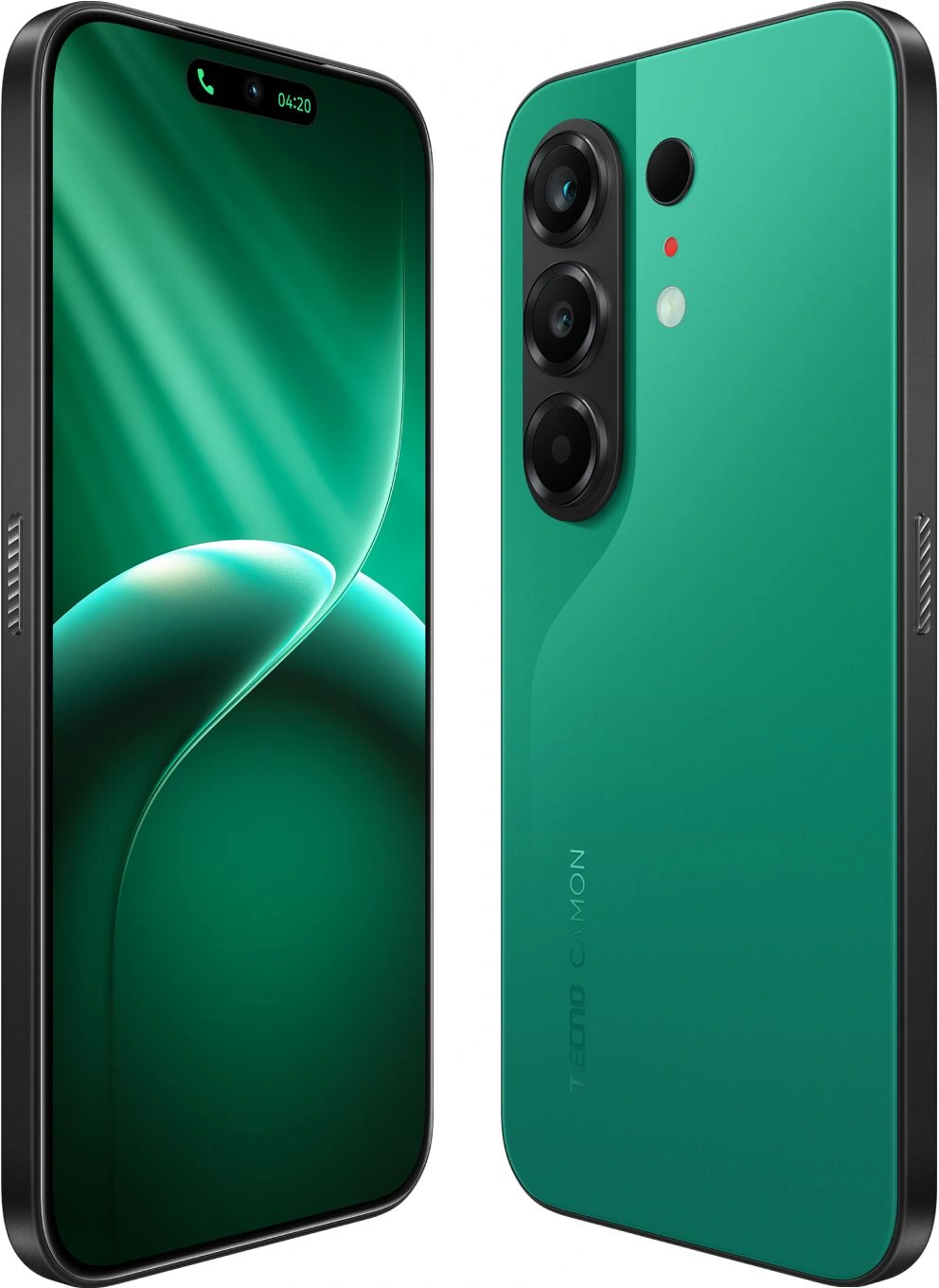 Смартфон Tecno Camon 50 256Gb 12Gb зеленый моноблок 3G 4G 2Sim 6.78" 1208x2644 Android 16 50Mpix 802.11 a/b/g/n/ac NFC GPS GSM900/1800 GSM1900 Protect FM — миниатюра 3