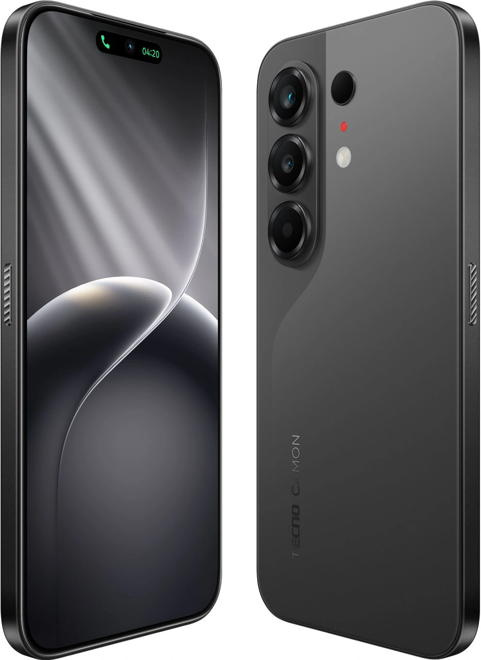 Смартфон Tecno Camon 50 256Gb 12Gb черный моноблок 3G 4G 2Sim 6.78" 1208x2644 Android 16 50Mpix 802.11 a/b/g/n/ac NFC GPS GSM900/1800 GSM1900 Protect FM — миниатюра 3