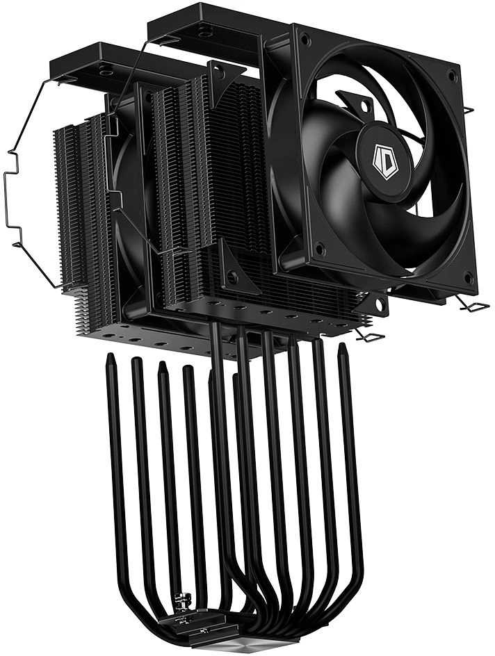 Устройство охлаждения(кулер) ID-Cooling Frozn A620 Pro Xe нет подсветки Soc-AM5/AM4/1200/1700/1851 черный 4-pin 27.2dB Al+Cu Ret (FROZN A620 PRO XE BLACK) — миниатюра 7