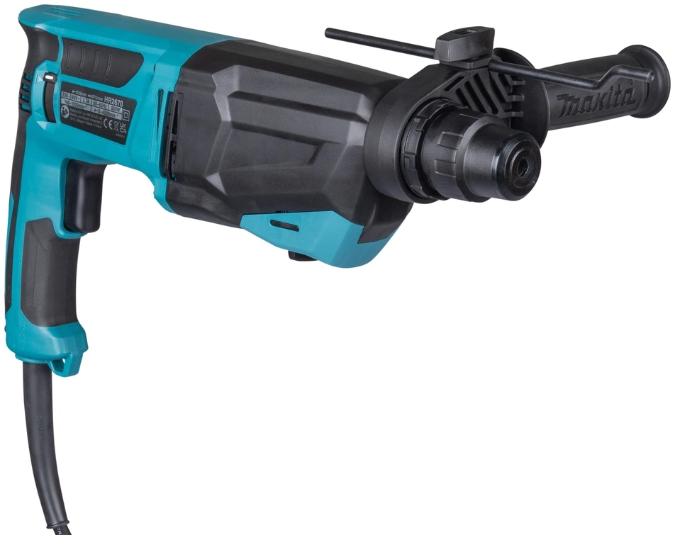 Перфоратор Makita HR2670 патрон:SDS-plus уд.:3Дж 800Вт (кейс в комплекте) — миниатюра 7