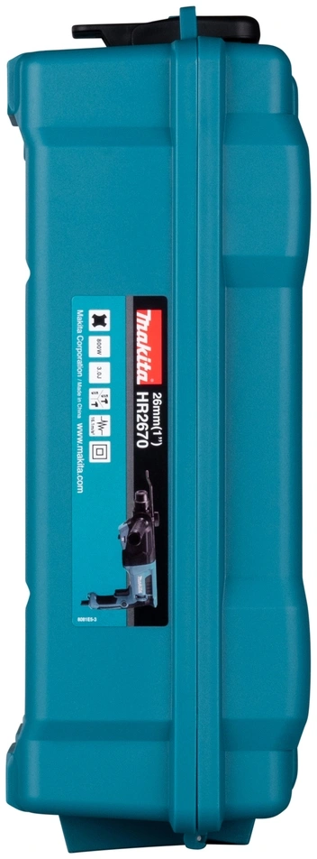 Перфоратор Makita HR2670 патрон:SDS-plus уд.:3Дж 800Вт (кейс в комплекте) — миниатюра 20