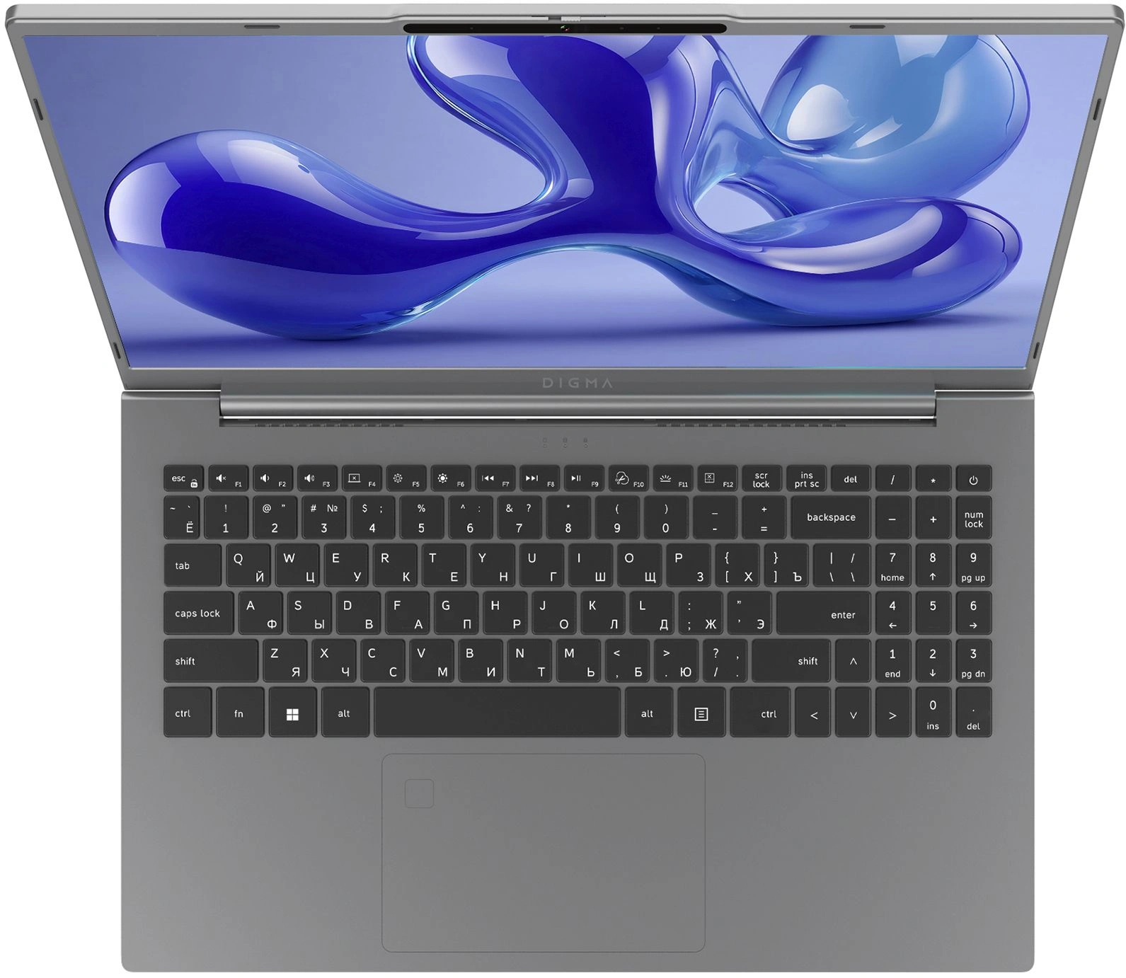Ноутбук Digma Ascend Core i5 1235U 16Gb SSD512Gb Intel UHD Graphics 15.6" IPS FHD (1920x1080) Windows 11 Home grey WiFi BT Cam 4500mAh (DN15P5-ADXW07) — миниатюра 6
