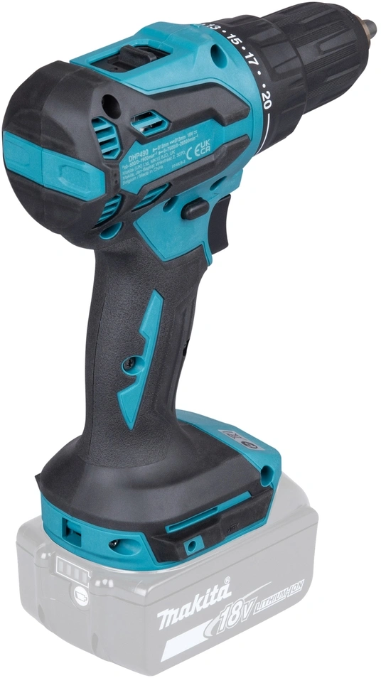 Дрель-шуруповерт Makita DHP490Z аккум. патрон:быстрозажимной — миниатюра 5