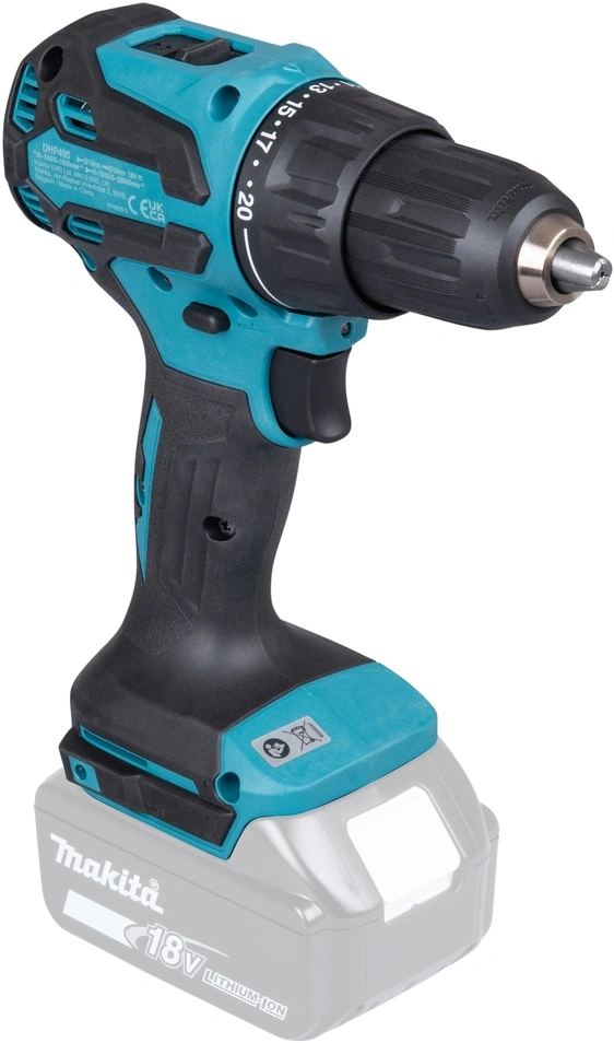 Дрель-шуруповерт Makita DHP490Z аккум. патрон:быстрозажимной — миниатюра 7