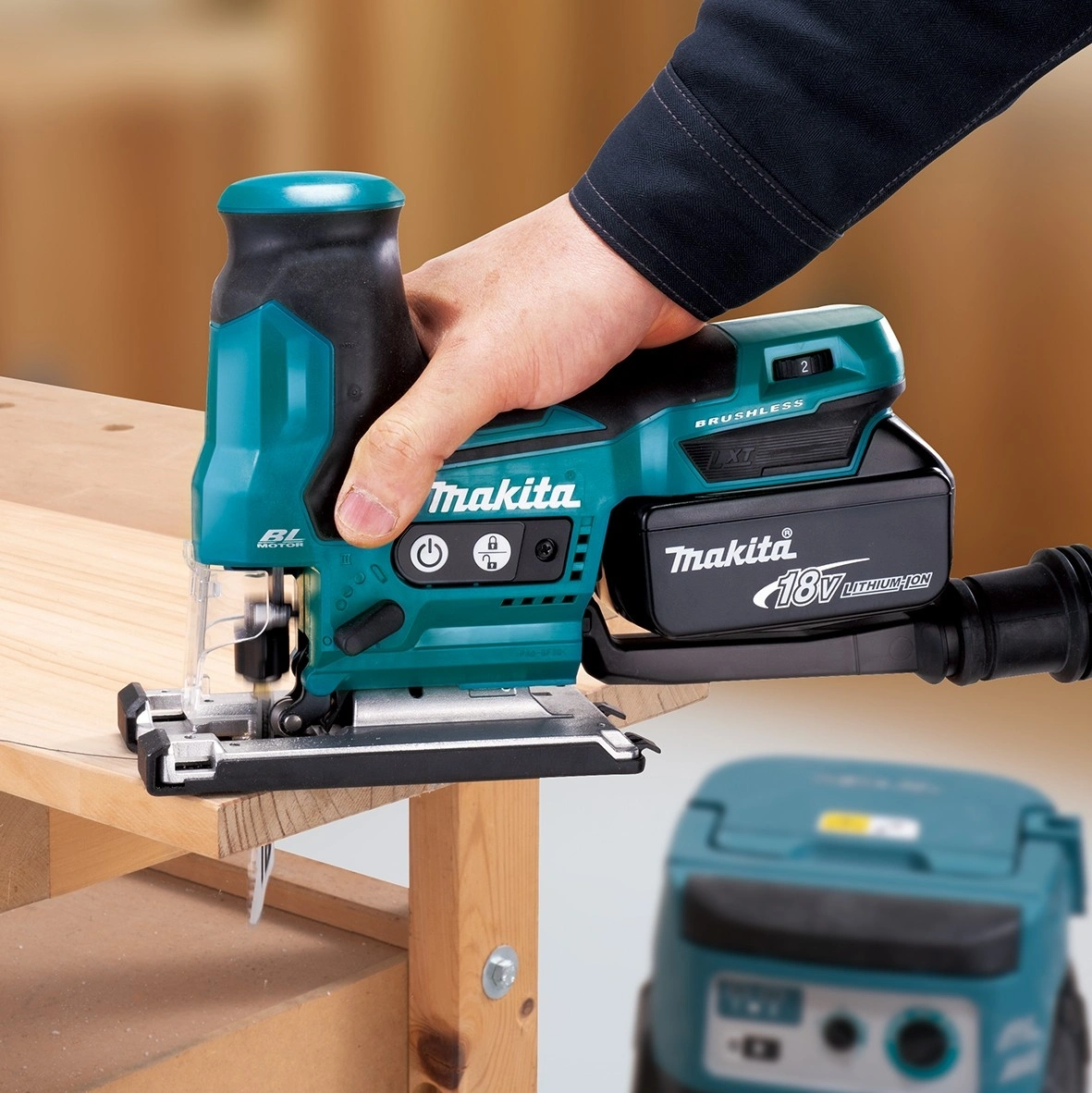 Лобзик Makita DJV185Z 3000ходов/мин от аккумулятора — миниатюра 3