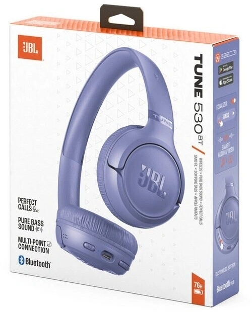 Гарнитура накладные JBL Tune 530BT фиолетовый беспроводные bluetooth оголовье (JBLT530BTLAVEU) — миниатюра 5