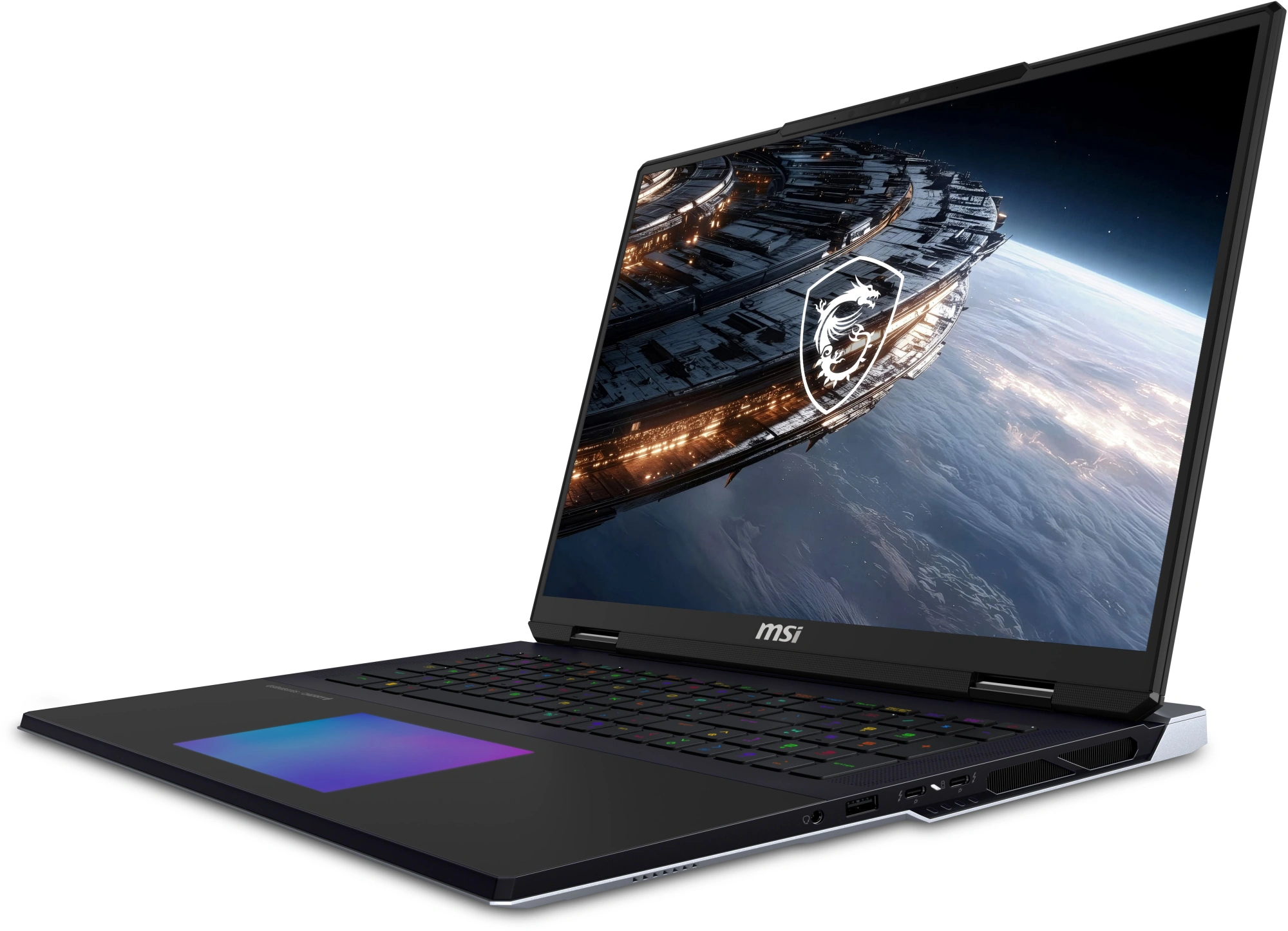 Ноутбук MSI Titan 18 HX A2WJ-1049RU Core Ultra 9 290HX Plus 64Gb SSD2Tb NVIDIA GeForce RTX 5090 24Gb 18" IPS UHD+ (3840x2400) Windows 11 Home black WiFi BT Cam (9S7-182411-1049) — миниатюра 13