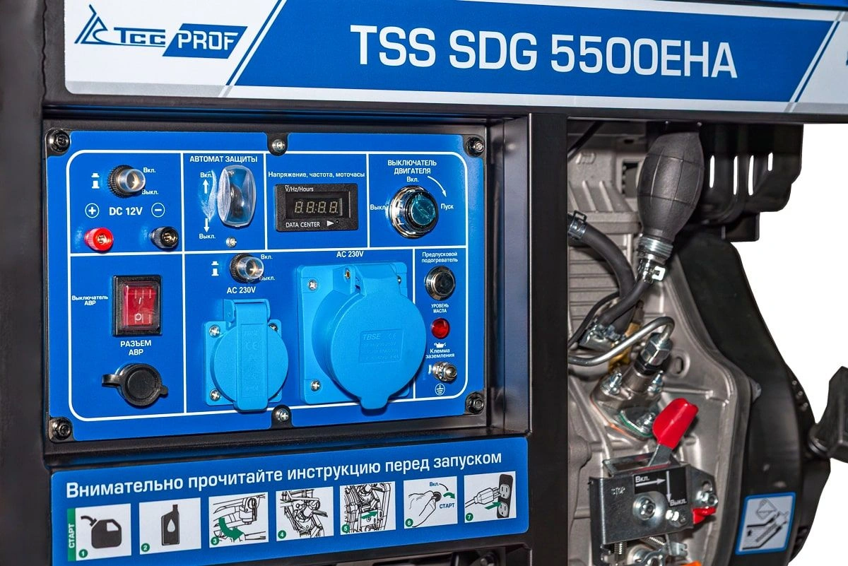 Генератор ТСС SDG 5500EHA 5.5кВт — миниатюра 7