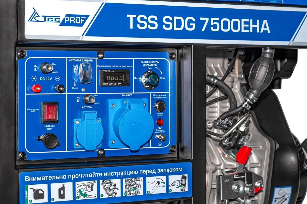 Генератор ТСС SDG 7500EHA 7.5кВт — миниатюра 9