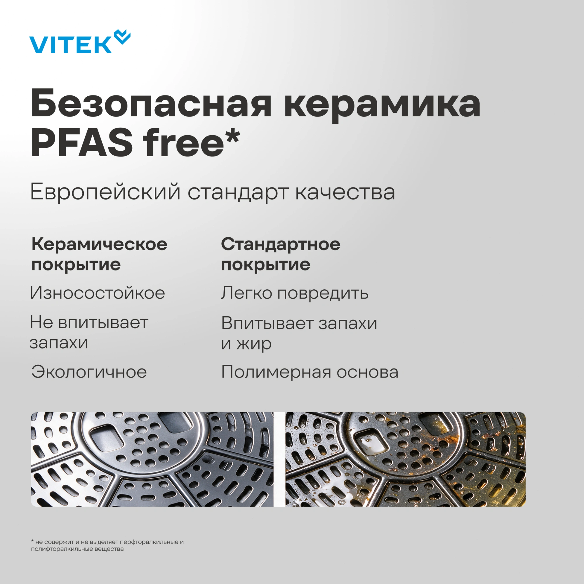Аэрогриль Vitek VT-AF5505 6.5л 1800Вт серый/черный — миниатюра 6