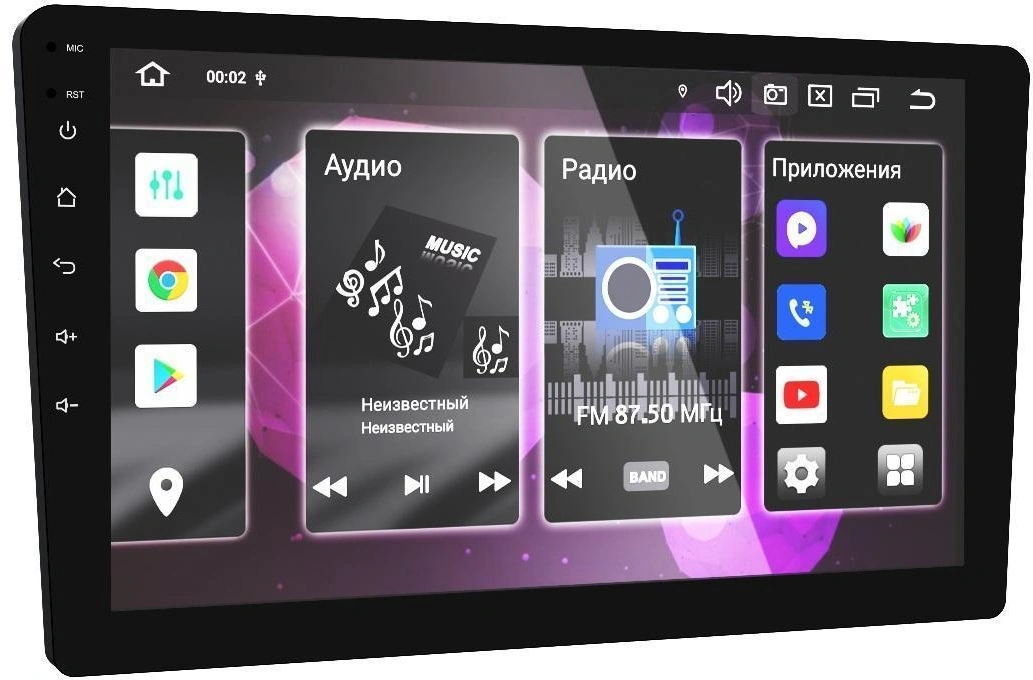 Автомагнитола Prology MPA-380 4x55Вт v5.0 4096Mb DSP Android 13 9" WiFi 3G/4G RDS (PRMPA380) — миниатюра 6