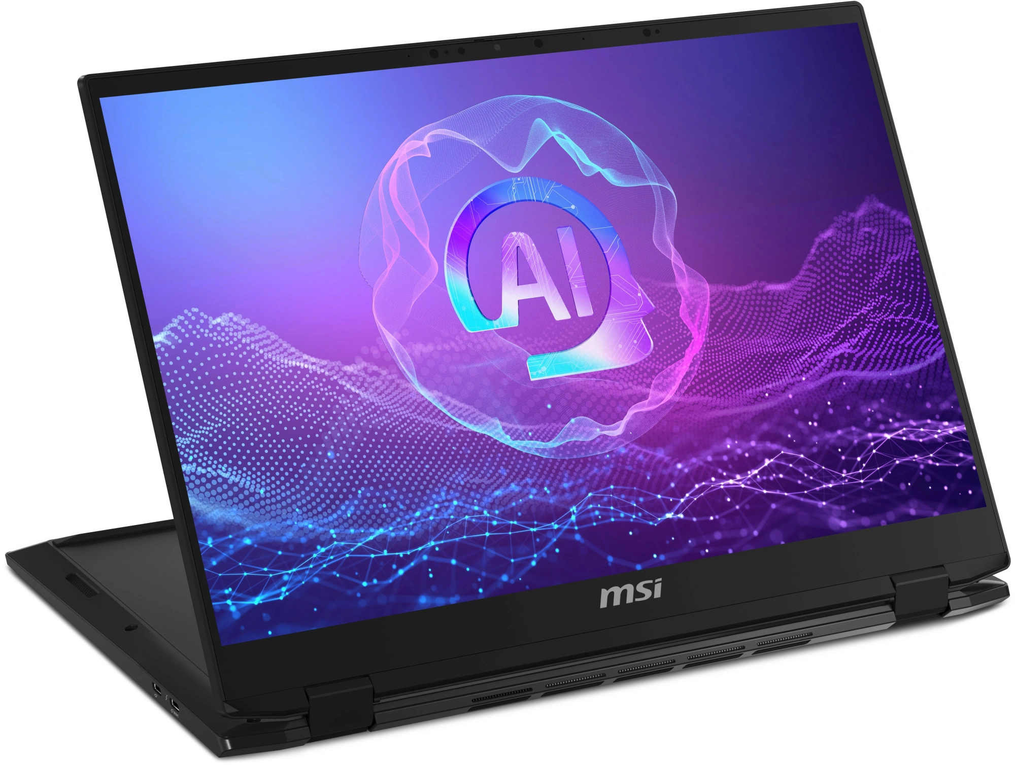 Ноутбук MSI Summit Pro 16 AI A2HVETG-085RU Core Ultra 7 255H 32Gb SSD1Tb NVIDIA GeForce RTX4050 6Gb 16" IPS Touch QHD+ (2560x1600) Windows 11 Pro black WiFi BT Cam (9S7-159631-085) — миниатюра 6