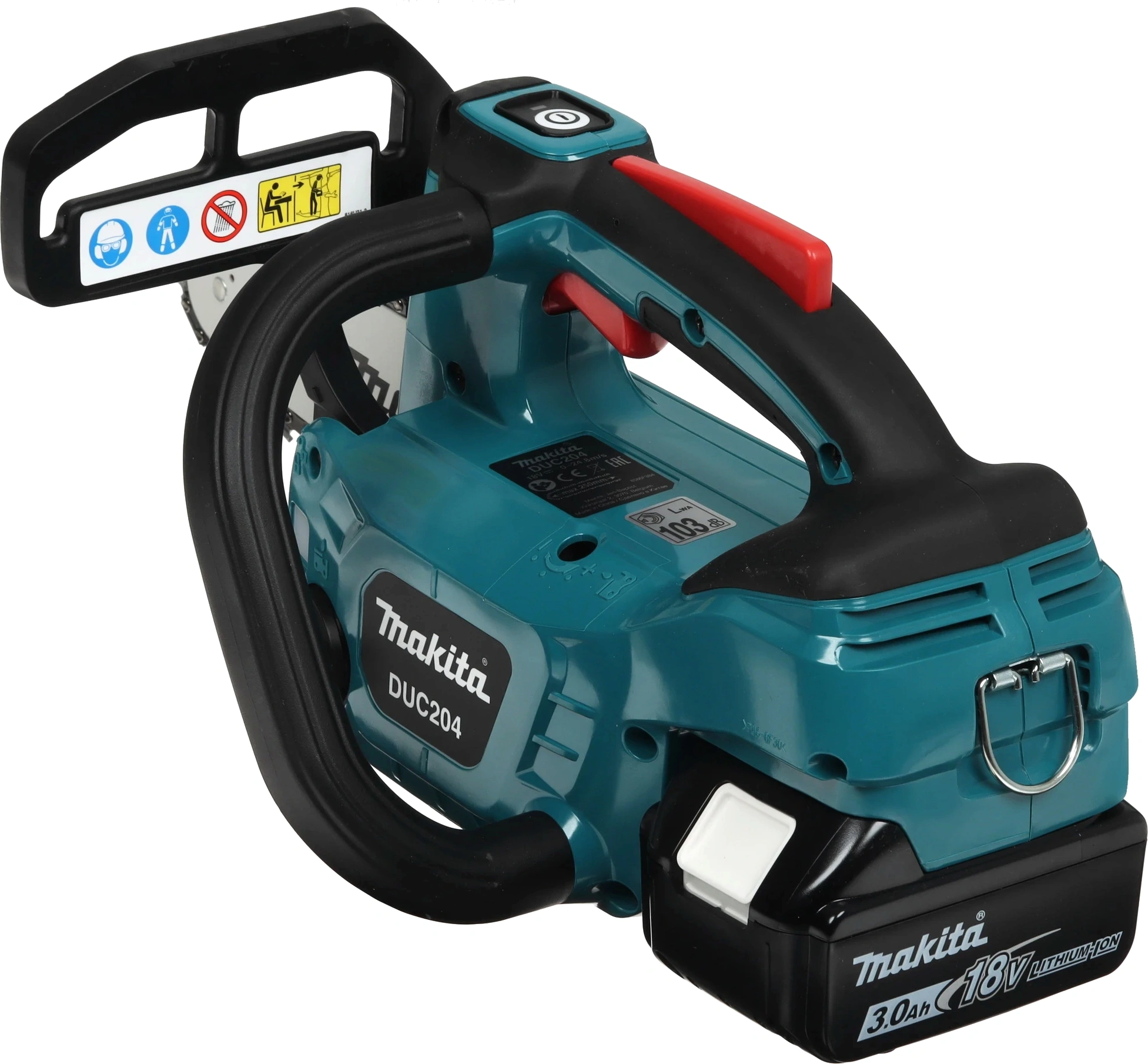 Цепная пила Makita DUC204RF аккум. 570Вт дл.шины:8" (20cm) 1аккум. 3Ач ЗУ — миниатюра 3